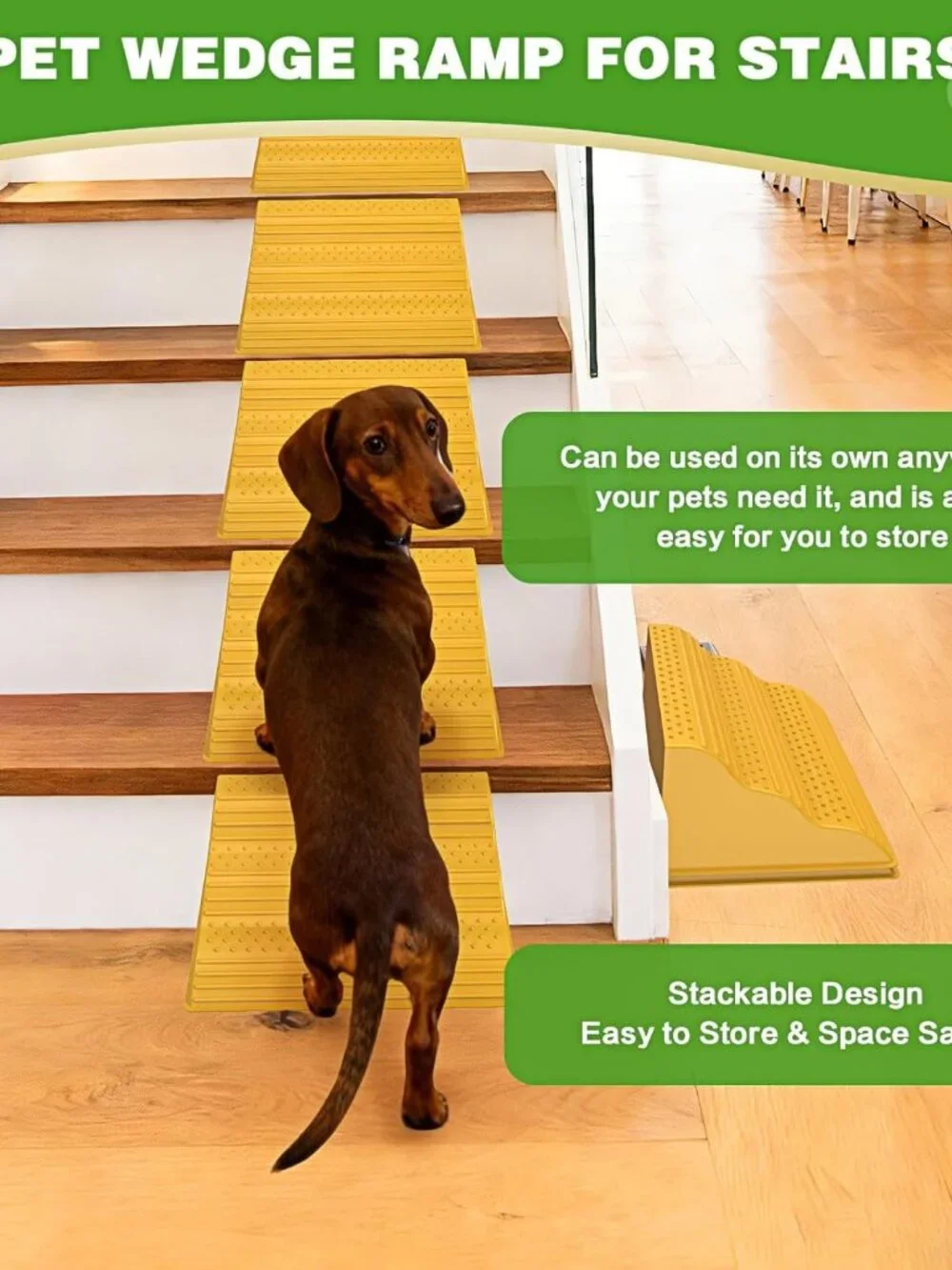 Moderate 3-Step Stair Ramp for Aged & Injured Pets 2PCS